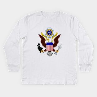 UNITED STATES. UNITED STATES COAT OF ARMS. SAMER BRASIL Kids Long Sleeve T-Shirt